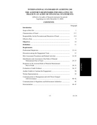 Image of INTERNATIONAL STANDARD ON AUDITING 240